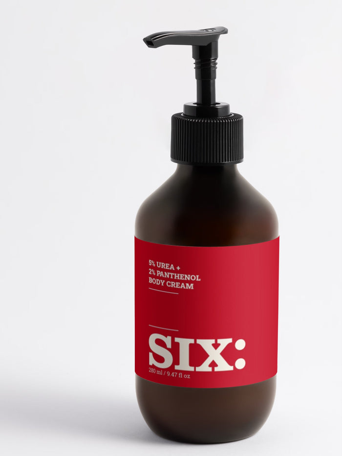 Urea + Panthenol Body Cream – Bodylotion für trockene Haut | SIXAMPM