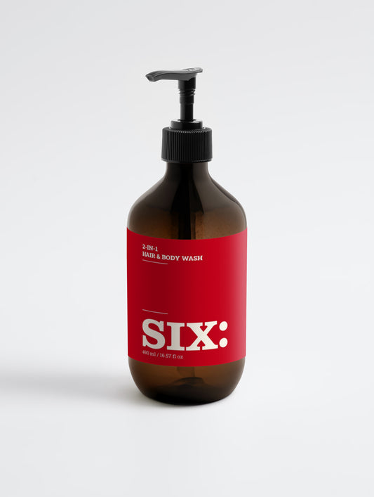2-in-1 Hair & Body Wash – Shampoo & Duschgel für Männer | SIXAMPM